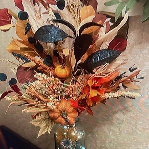 Elegant Autumn Faux Floral Arrangement